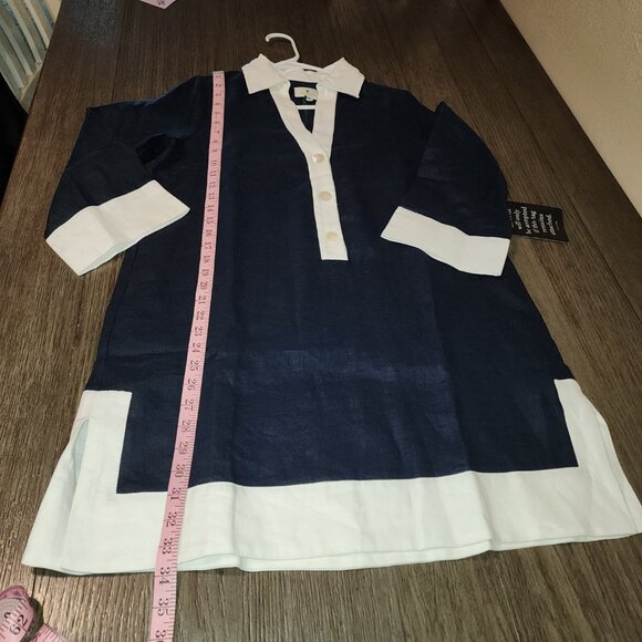 Tuckernuck Navy Collier Dress NWT Med - Picture 2 of 10
